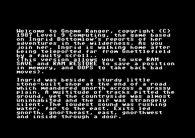 Gnome Ranger screenshot 3 for Commodore 64